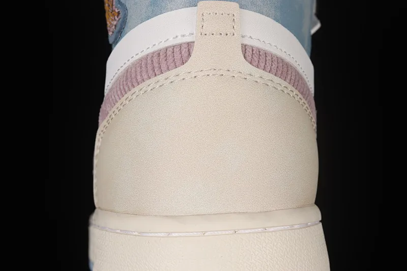 All categories Air Jordan Jordan series basketball shoes Air Jordan 1 High Air Jordan 1 Zoom CMFT "Celestine Blue" AJ1 Joe 1 Macaron Rice White Powder DQ5092-651